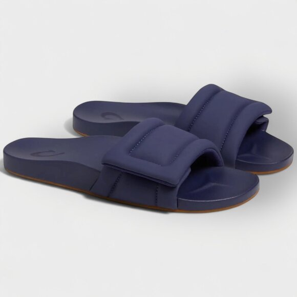 OluKai Sunbeam Slide Women’s Sandals Navy/Navy Size 7 NEW No Box - Picture 1 of 8